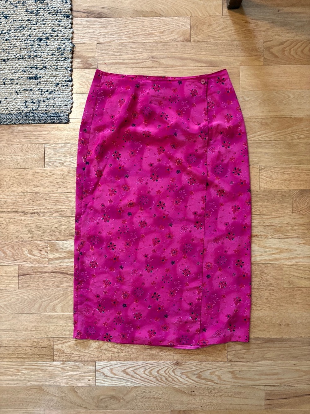 Vintage Y2K floral wrap maxi skirt